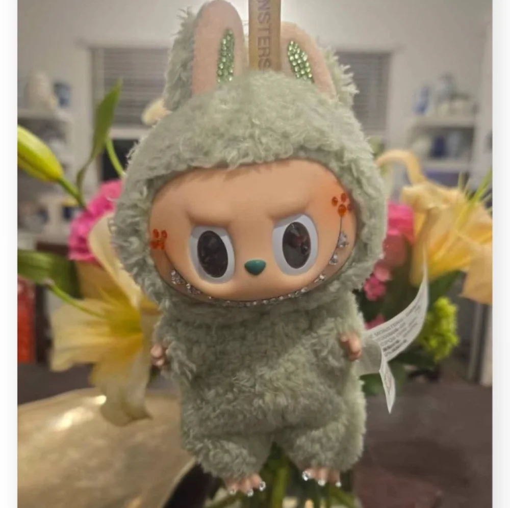 POP MART Labubu Green Grape Swarvorski Bedazzled Plush Monster 100% Authentic‎